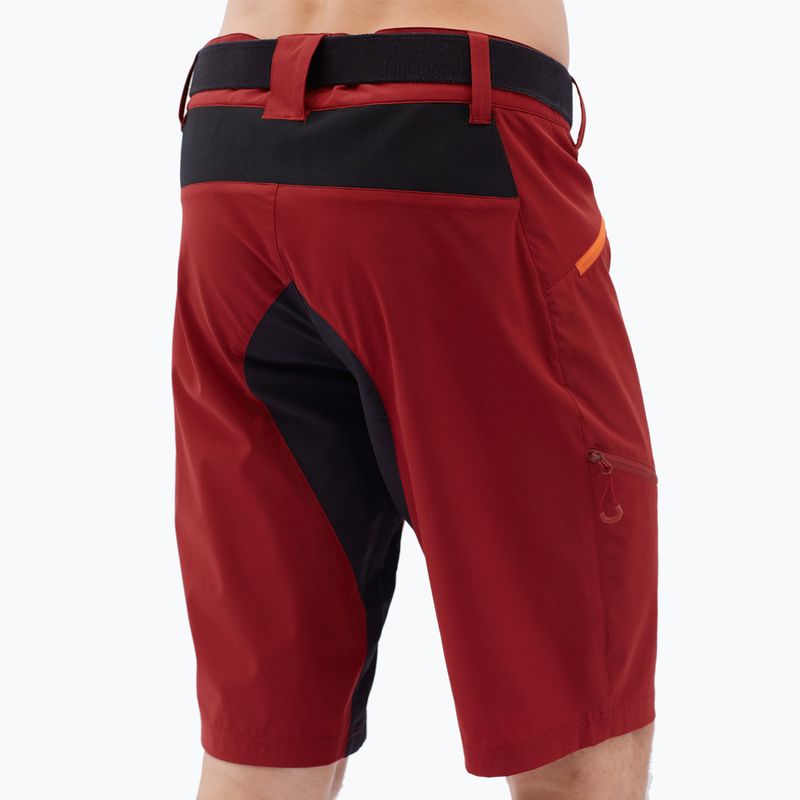 Men's SILVINI Rango Pro merlot/orange cycling shorts 3