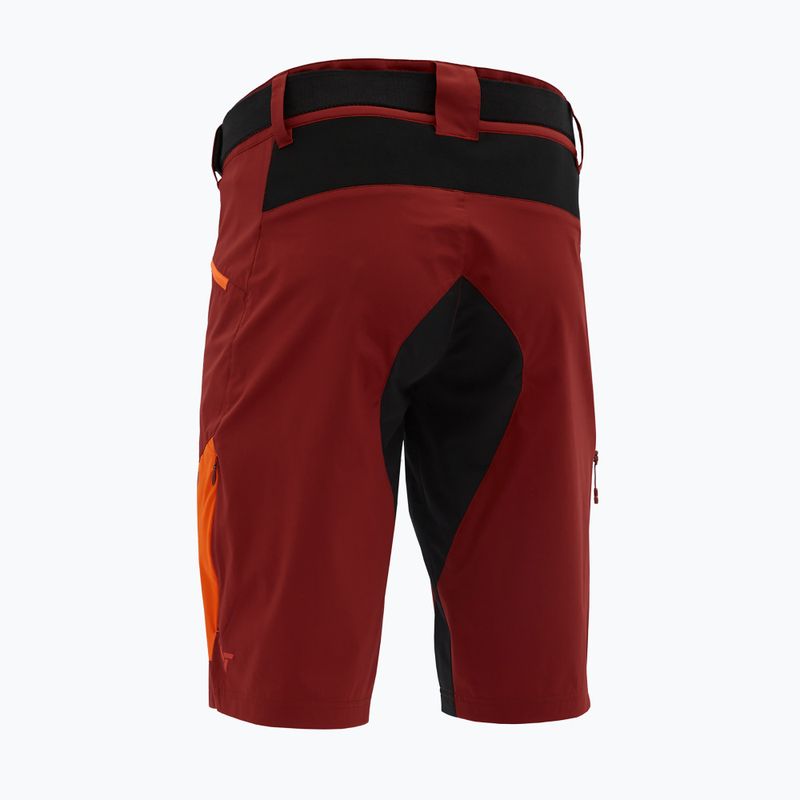 Men's SILVINI Rango Pro merlot/orange cycling shorts 5