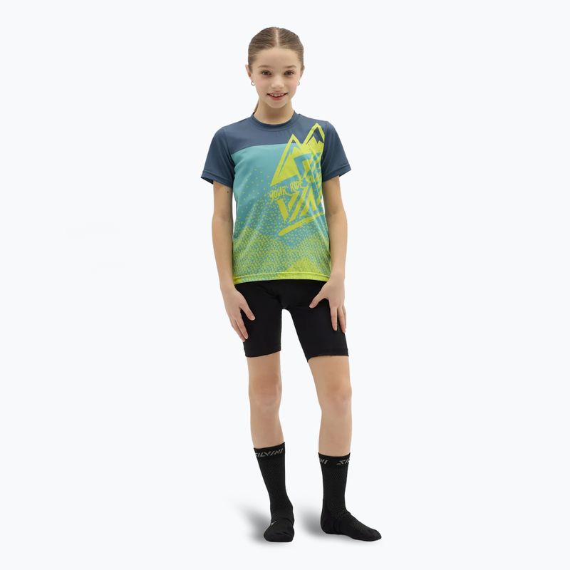 SILVINI children's cycling jersey Denni neon/blue 2