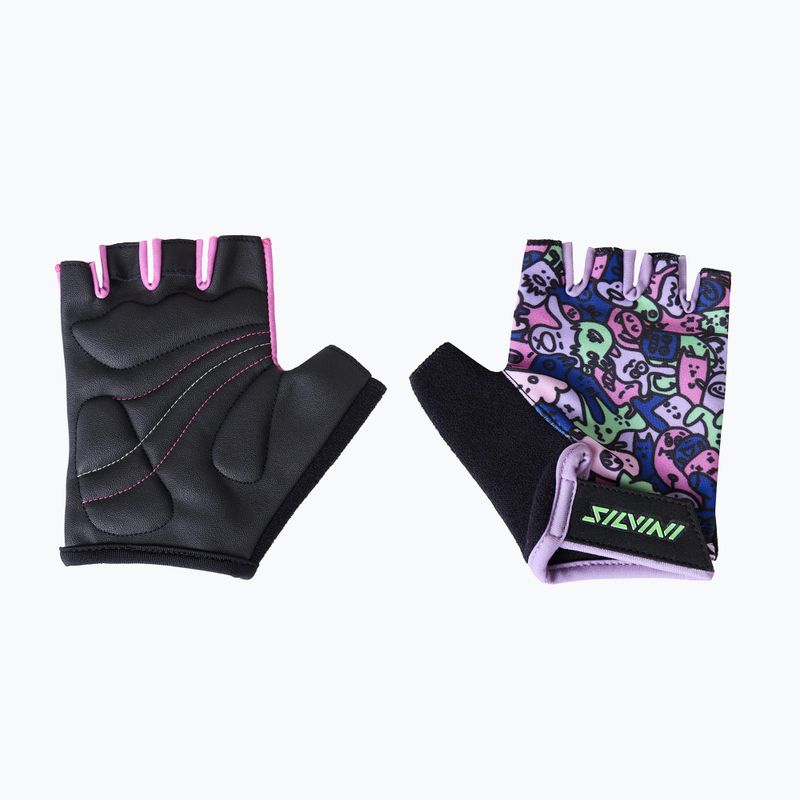 SILVINI Locri blush/green children's cycling gloves