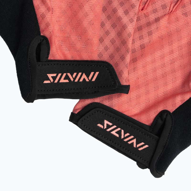 Women's cycling gloves SILVINI Gaiona coral 4
