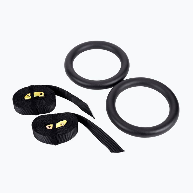InSPORTline Ringo gymnastic rings black 21713