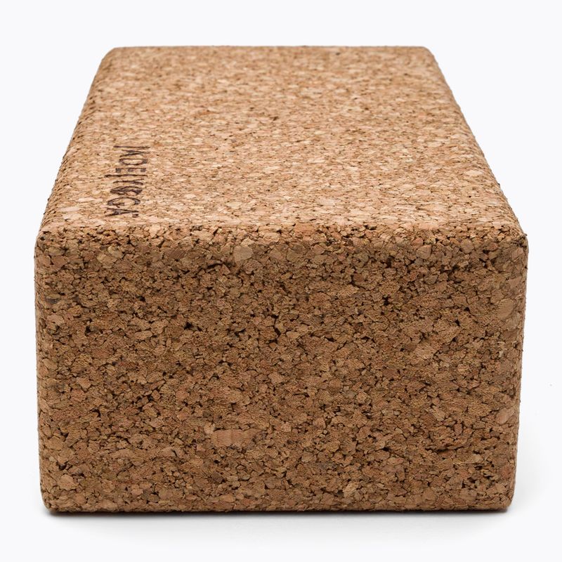 JadeYoga Cork Block Small light brown CYBS yoga cube 2