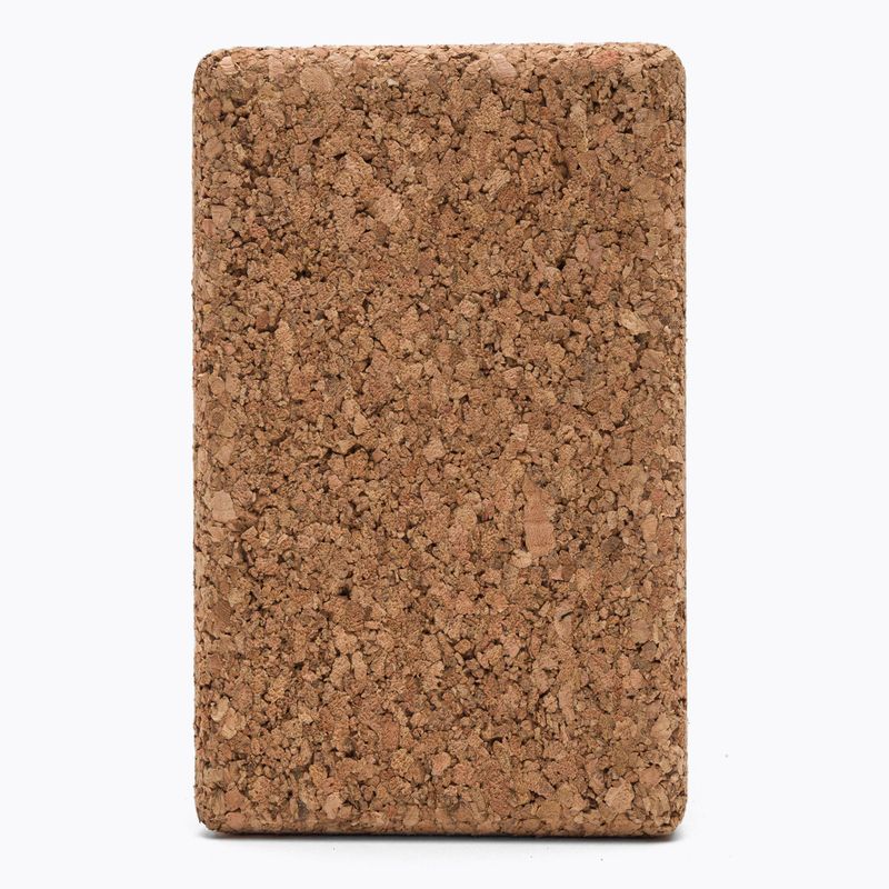 JadeYoga Cork Block Small light brown CYBS yoga cube 4