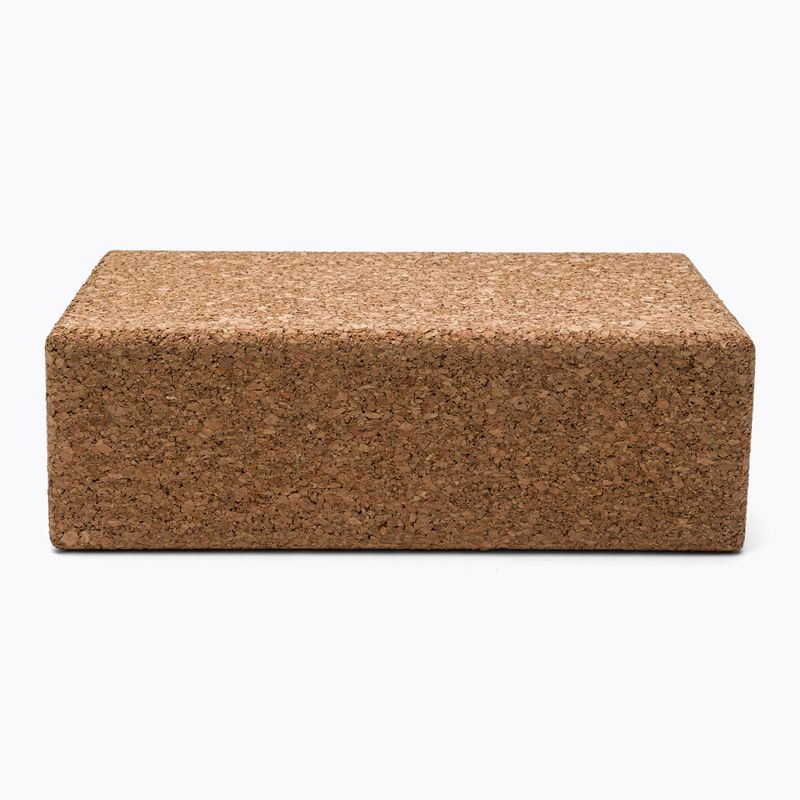 JadeYoga Cork Block Small light brown CYBS yoga cube 5
