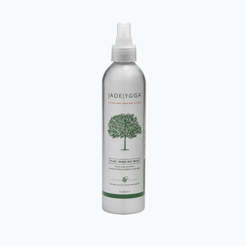 Jade Yoga Plant-Based Mat Wash 8oz silver YMW8 mat cleaning spray