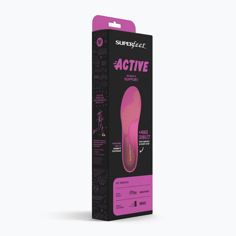 Shoe insoles Superfeet Active Women's Support plum 8