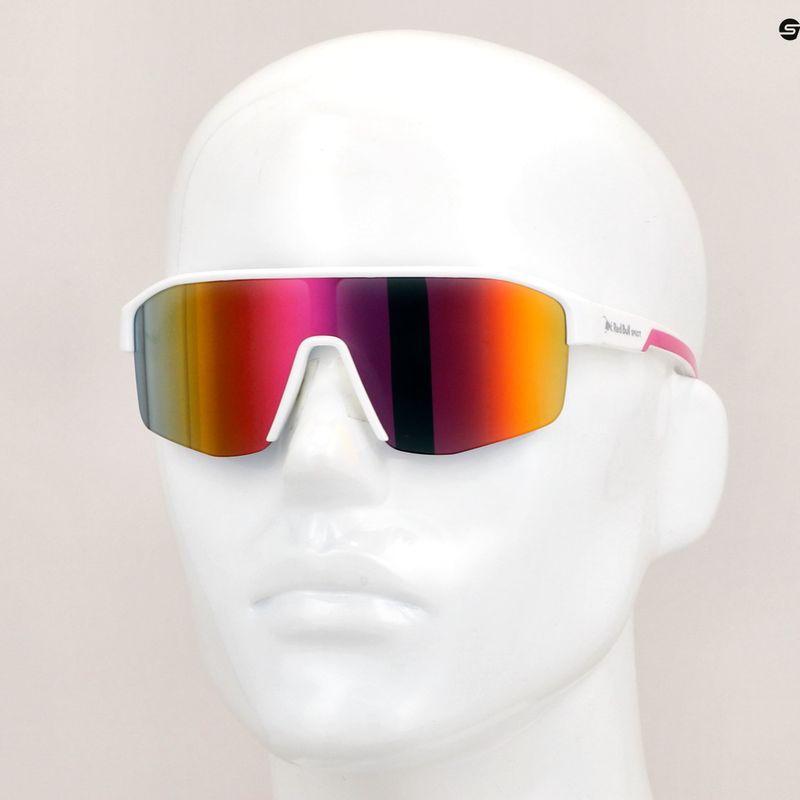 Red Bull Spect Dundee white/smoke with pinkish revo cycling glasses 9