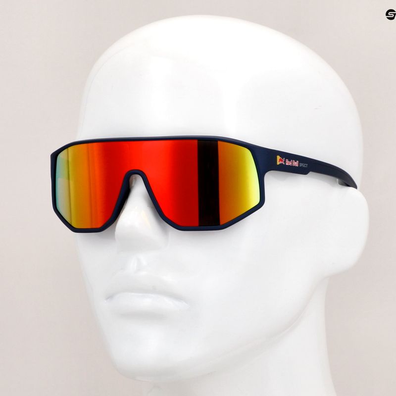 Red Bull Spect Dash blue/brown with red mirror cycling glasses 8