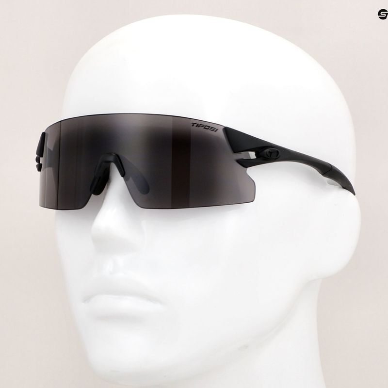 Tifosi Rail Xc Clarion blackout/smoke/ac red/clear cycling glasses 8