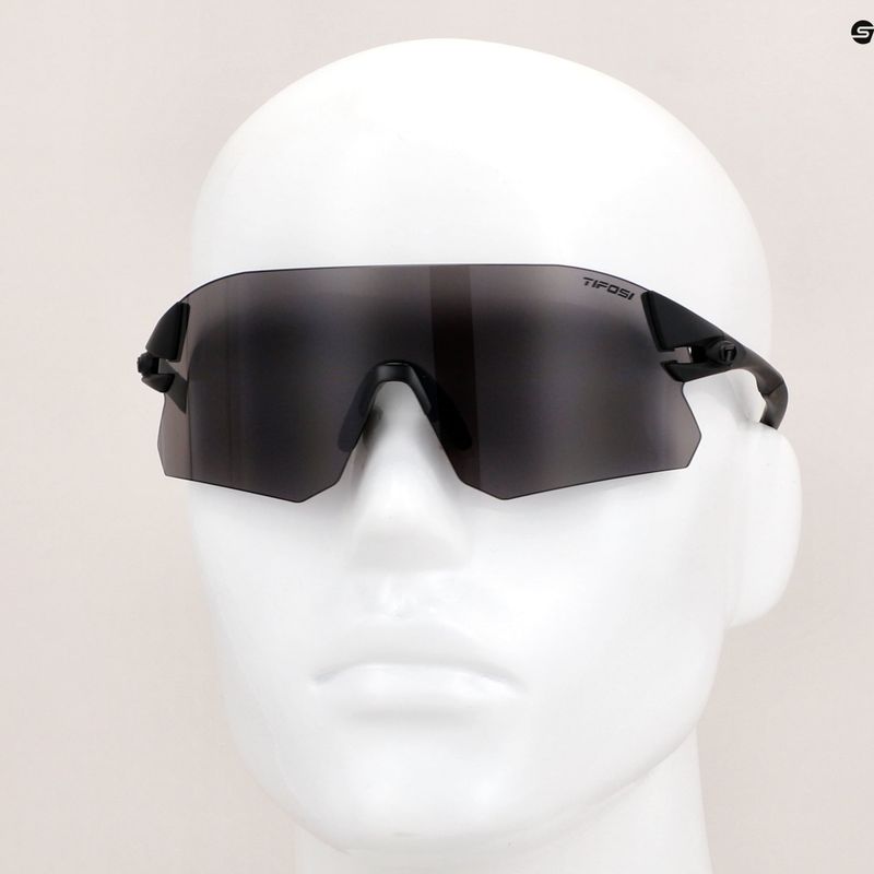 Tifosi Rail blackout/smoke/ac red/clear cycling glasses 10