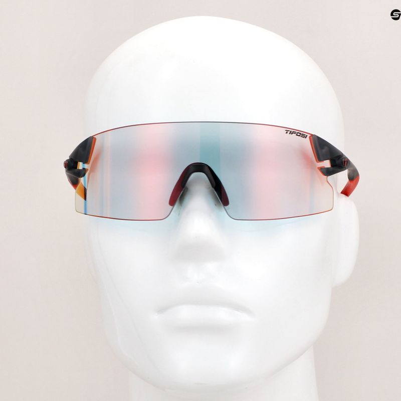Tifosi Rail Xc Clarion Fototec satin vapor/clarion red photochromic cycling glasses 9