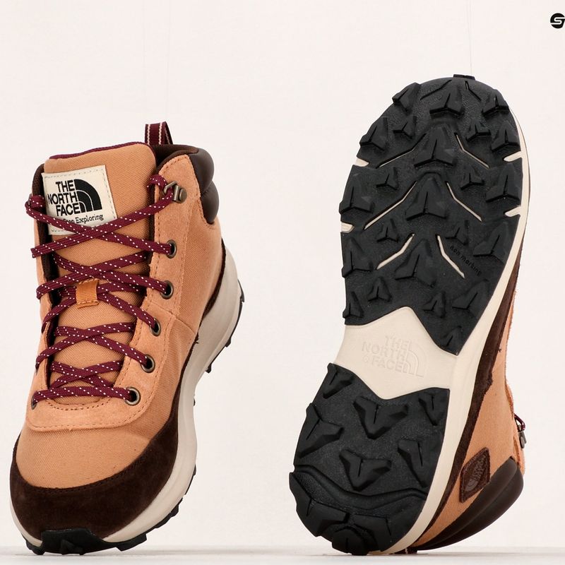 The North Face Back To Berkeley IV Hiker almond butter/demitasse brown children's trekking boots 12