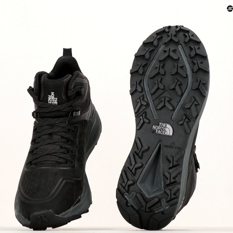 Men's trekking boots The North Face Vectiv Exploris 2 Mid Futurelight Lthr black/vanadis grey 18