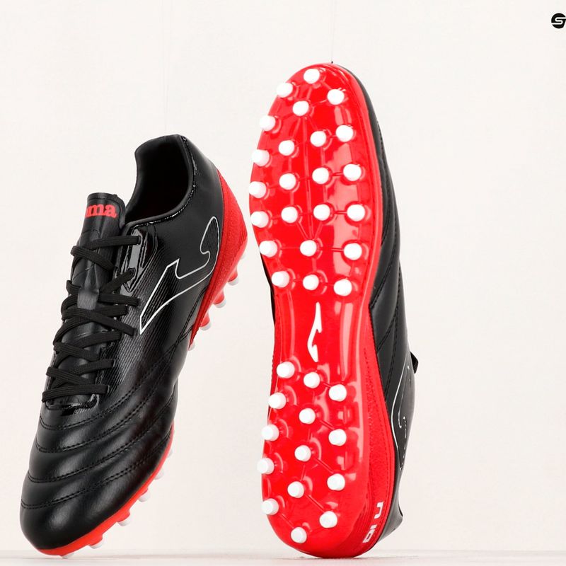 Men's football boots Joma Numero-10 AG negro/rojo 10