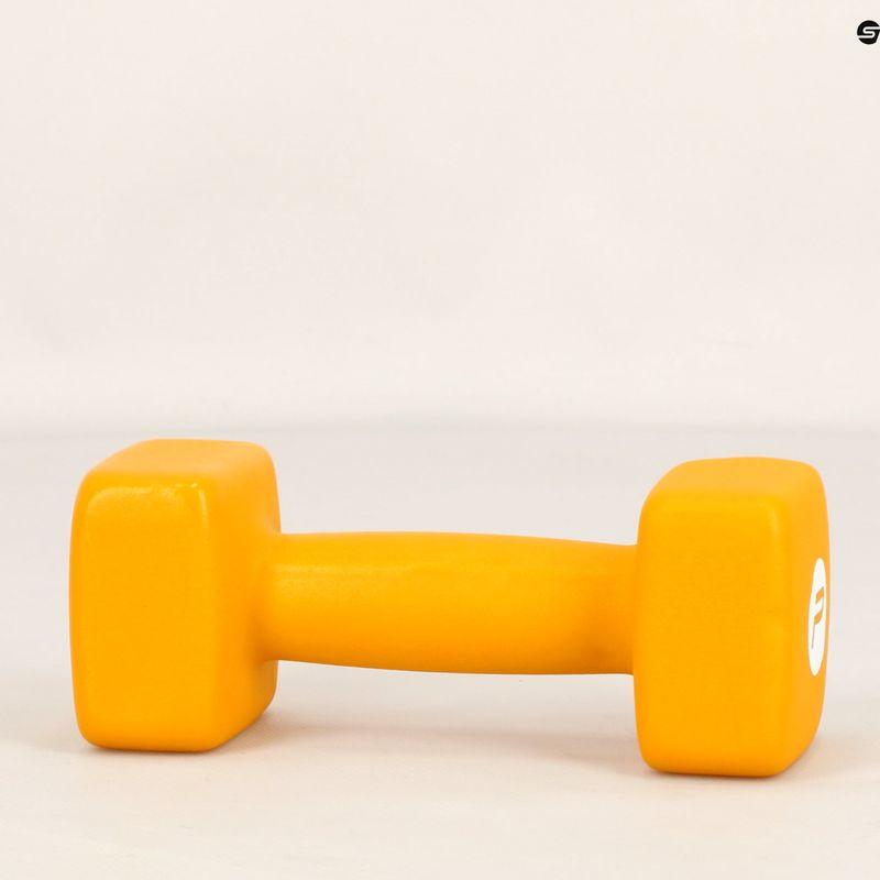 Neoprene dumbbell 5kg Pure2Improve yellow P2I201430 6