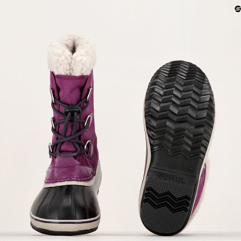 Children's trekking boots Sorel Yoot Pac Nylon Wp wild iris/dark plum 14