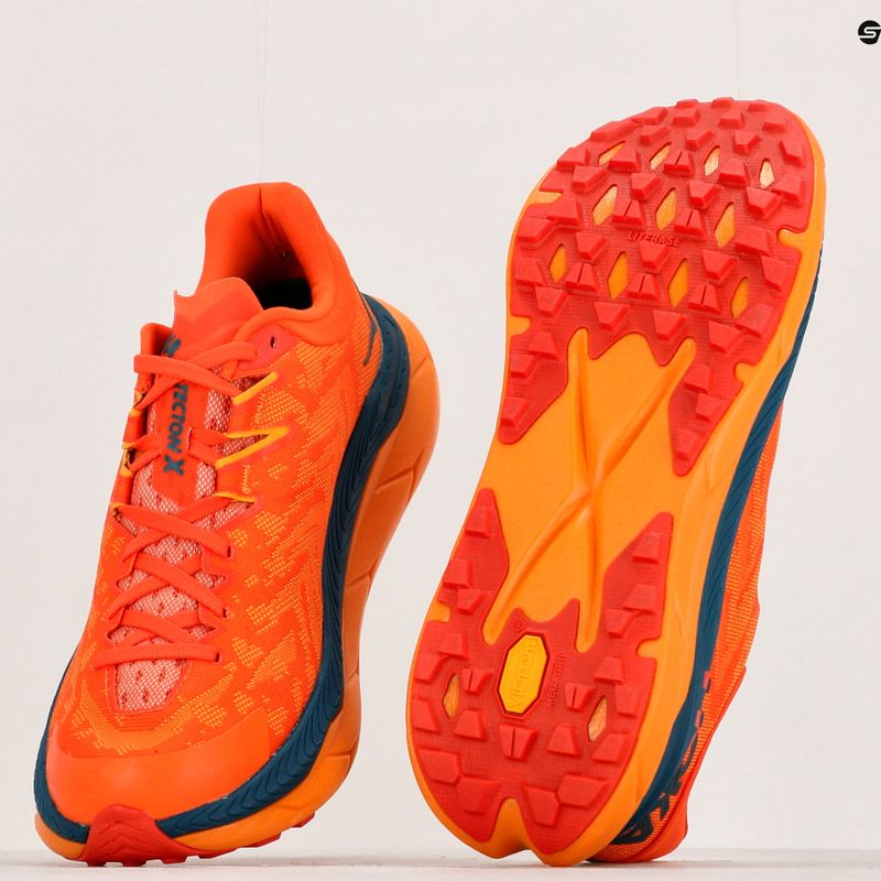 Men's running shoes HOKA Tecton X persimmon orange/radiant yellow 11