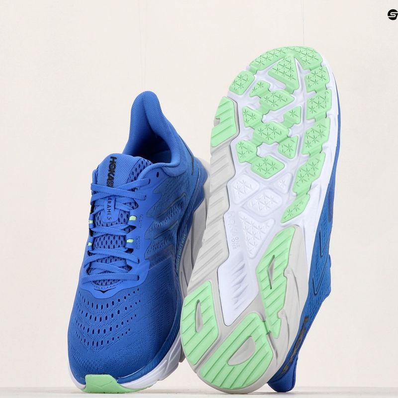 Men's running shoes HOKA Arahi 5 dazzling blue/black 10