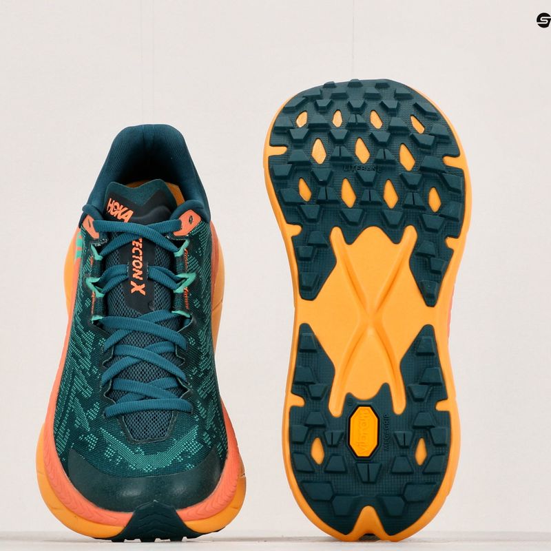 Women's running shoes HOKA Tecton X deep teal/water garden 13