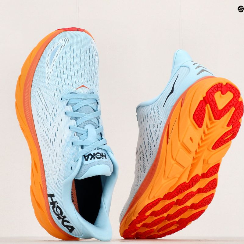 Women's running shoes HOKA Clifton 8 Wide summer song/ice flow 11