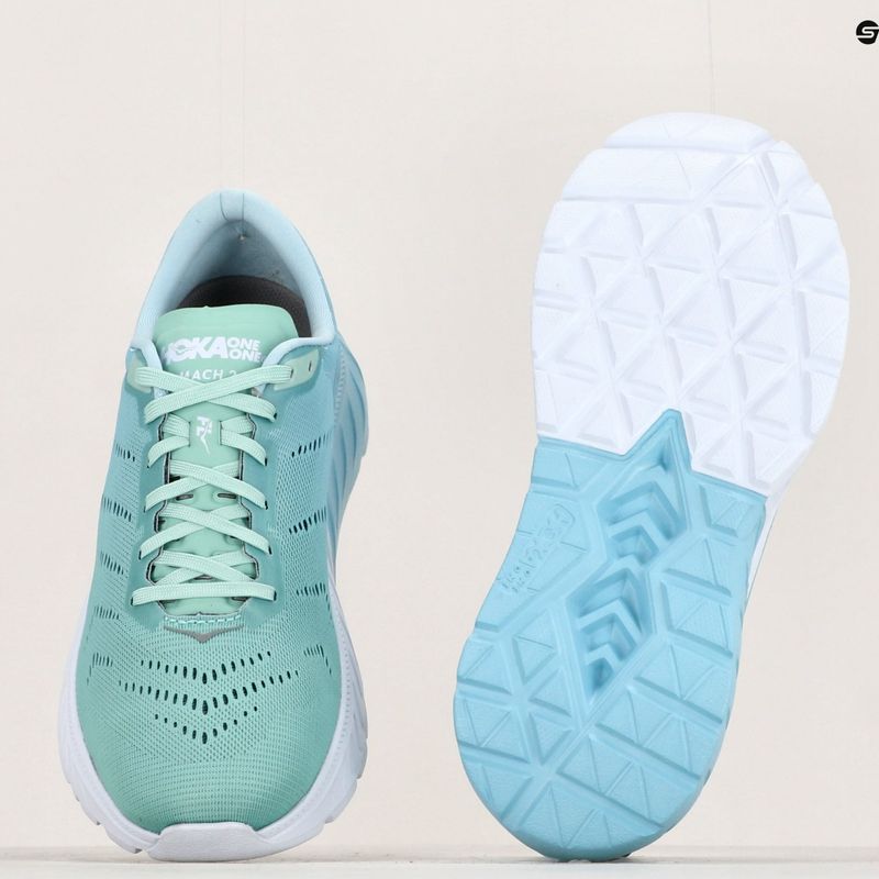 Women's running shoes HOKA Mach 2 aquamarine/lichen 11