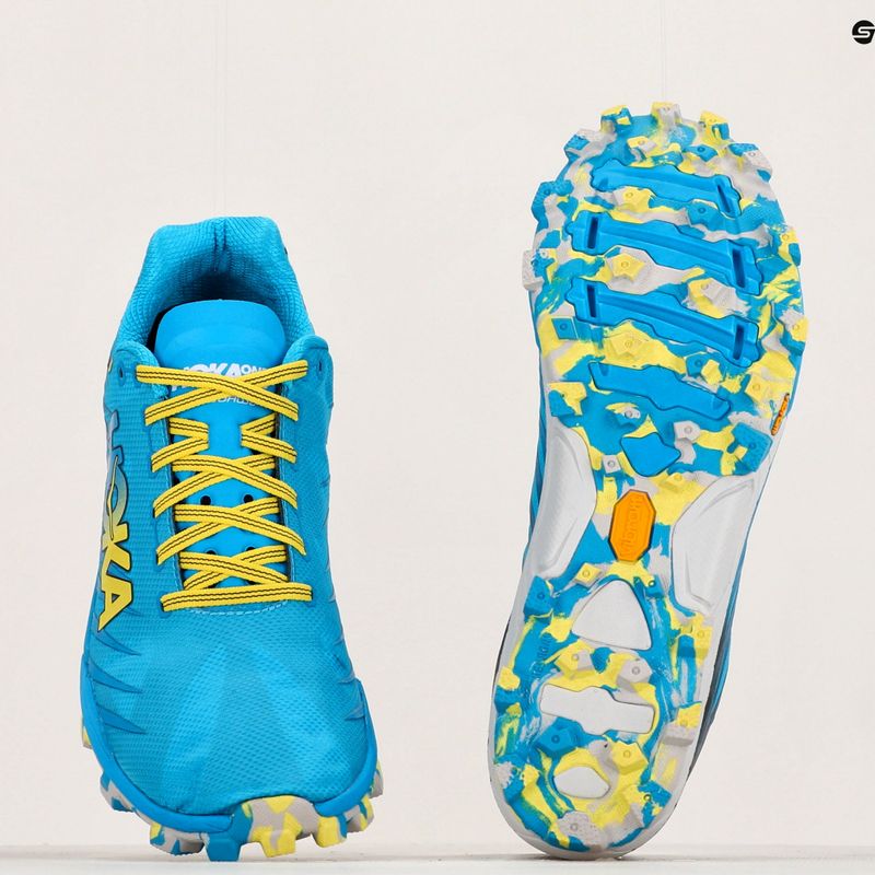 Men's running shoes HOKA Evo Jawz cyan/citrus 13