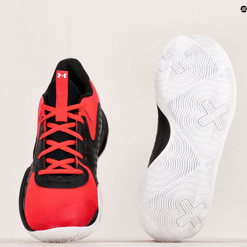 Under Armour Jet'23 red/black/white basketball shoes 9
