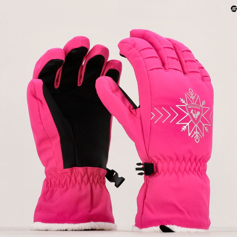 Women's ski glove Rossignol Perfy G orchid pink 8
