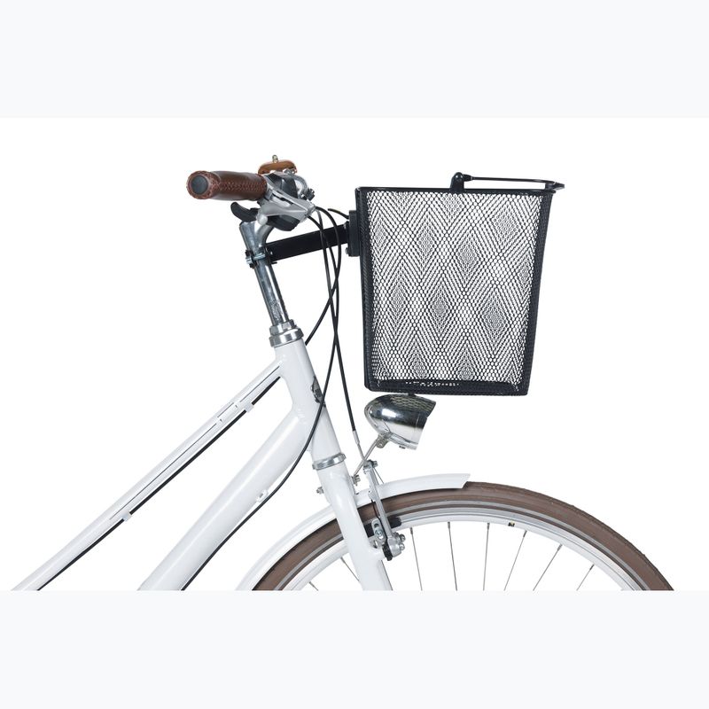 Basil Bilbao BE front bicycle basket + Baseasy Stem Holder black 6