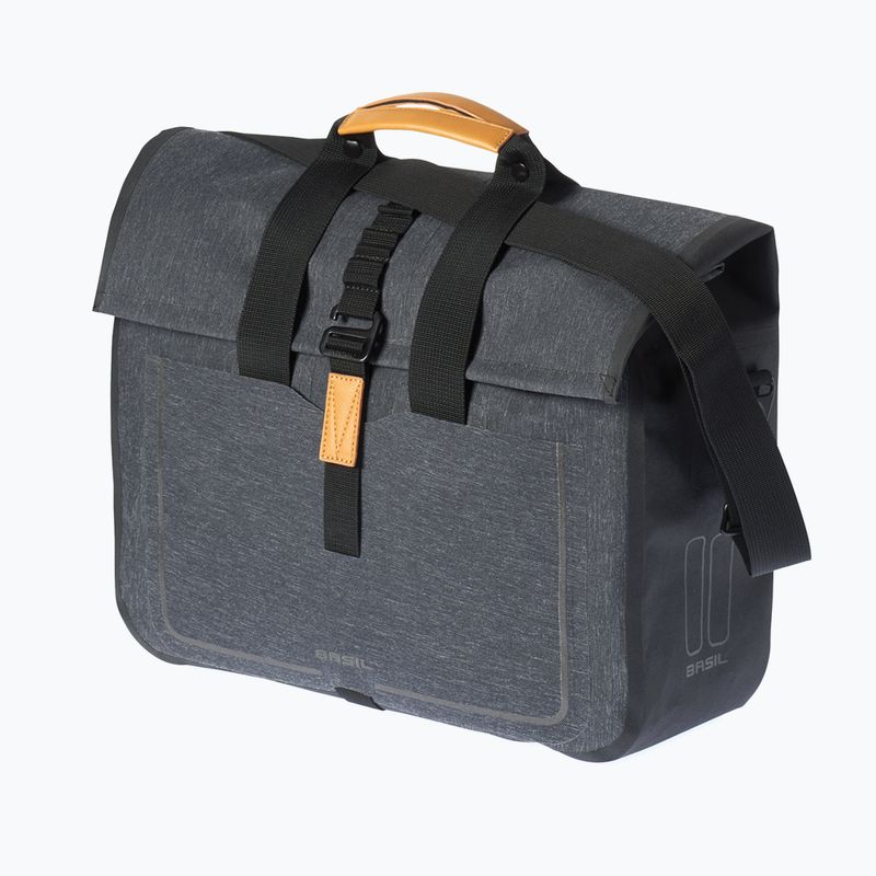 Basil Urban Dry Busy bike rack bag 20 l charcoal melee