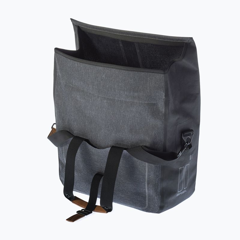 Basil Urban Dry Busy bike rack bag 20 l charcoal melee 3