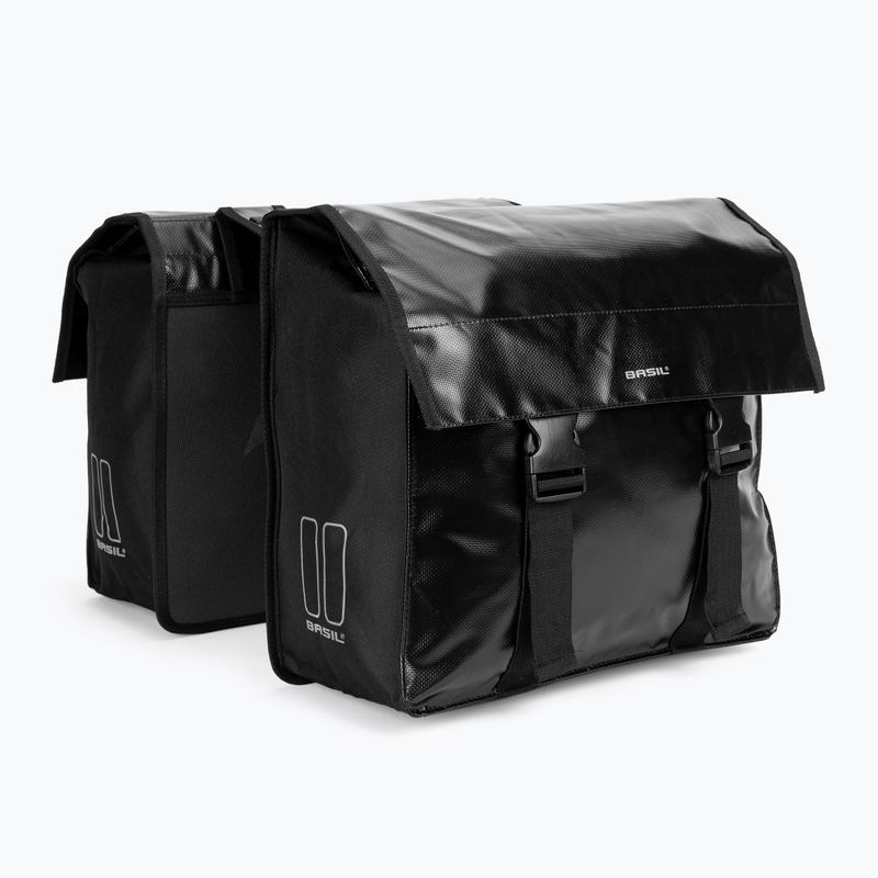 Basil Urban Load Double Bag bike rack bag black B-17738