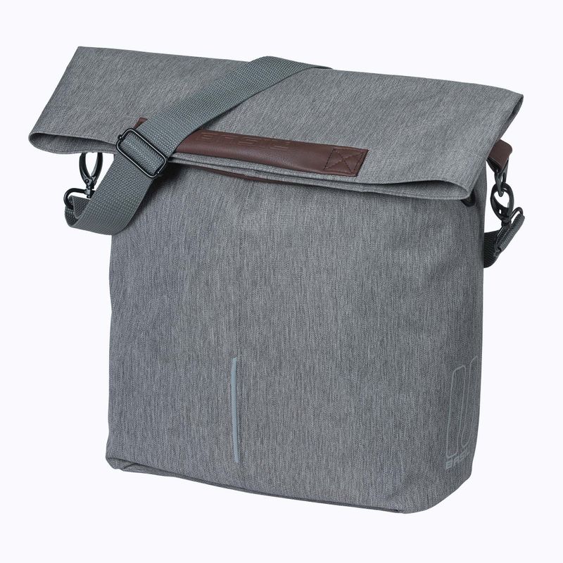 Basil City Shopper 16 l grey melee bike pannier 2