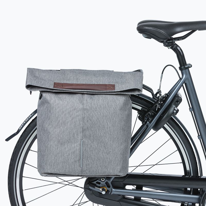 Basil City Shopper 16 l grey melee bike pannier 6