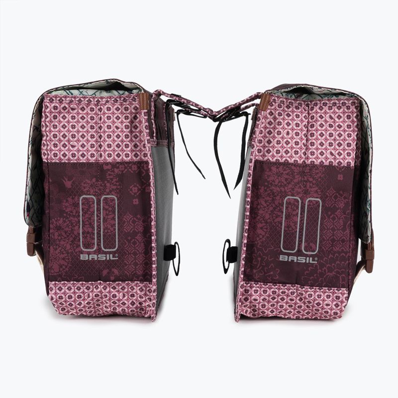 Basil Boheme Double Bag bicycle panniers red B-18012 3
