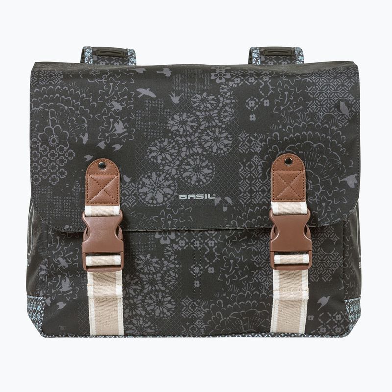 Basil Boheme Double Bag 35 l charcoal bike panniers 2