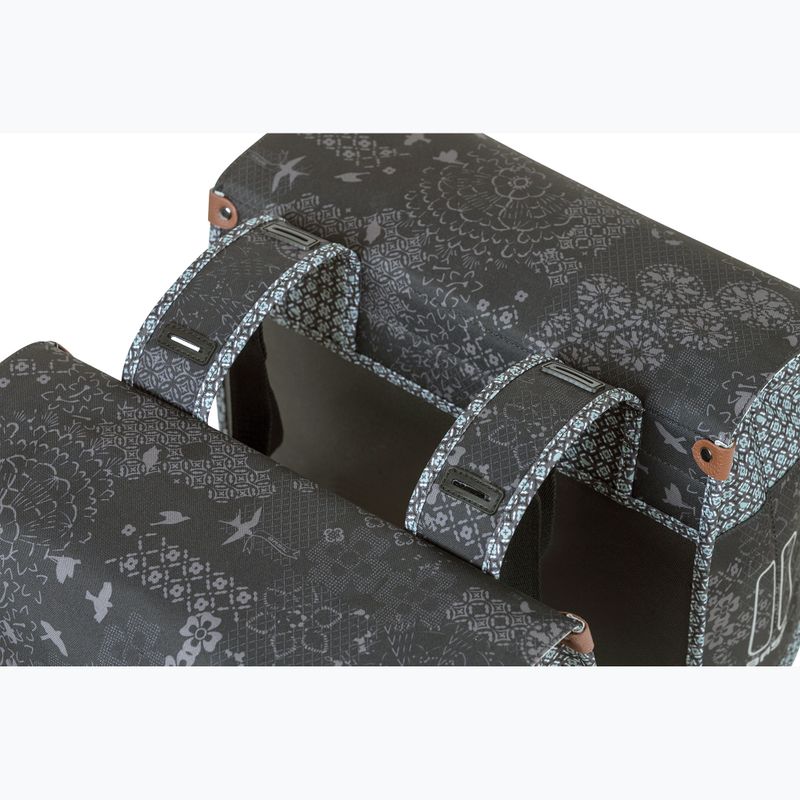 Basil Boheme Double Bag 35 l charcoal bike panniers 3