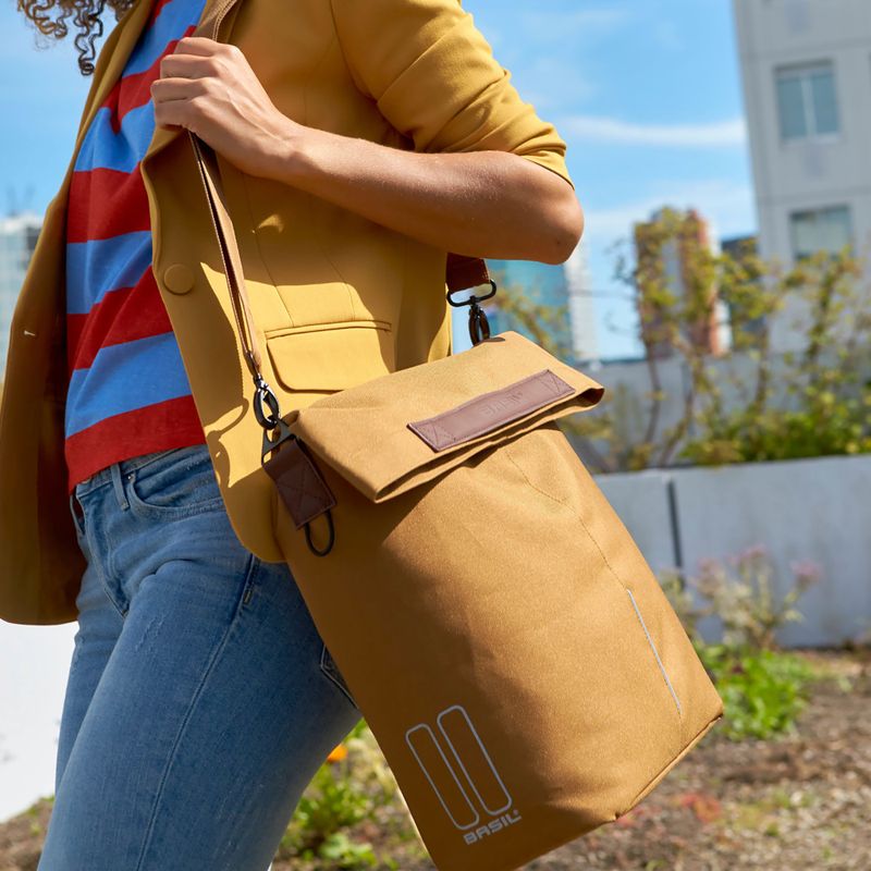 Basil Bloom City Shopper brown bike rack bag B-18070 12