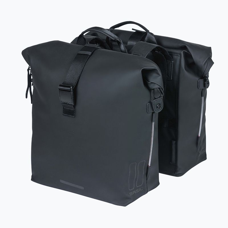 Basil Soho Nordlicht double bike pannier 41 l black 2