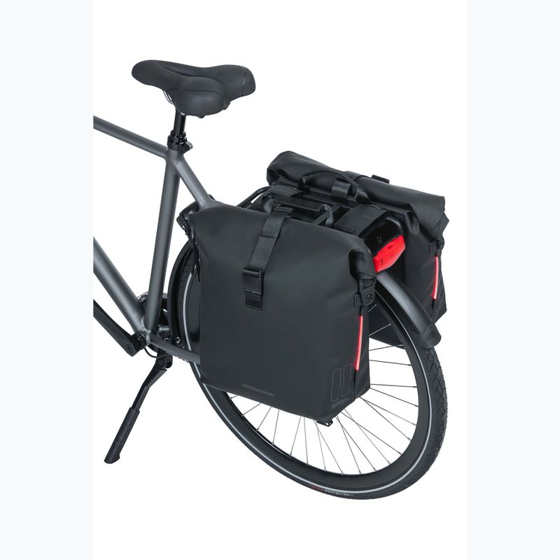 Basil Soho Nordlicht double bike pannier 41 l black 8