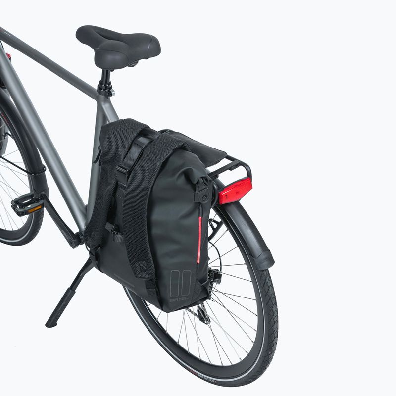 Basil Soho Nordlicht 17 l bike rack backpack black 11