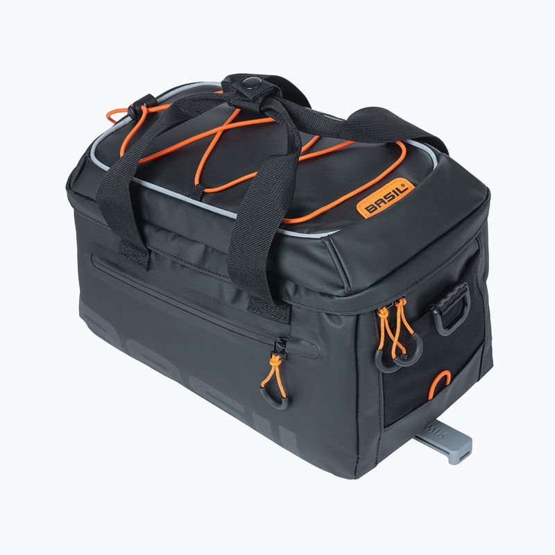 Bike carrier bag Basil Miles Tarpaulin MIK 7 l black/orange