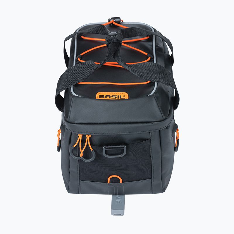 Bike carrier bag Basil Miles Tarpaulin MIK 7 l black/orange 3