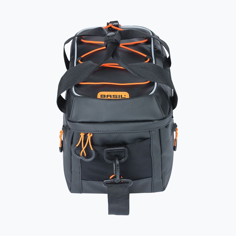 Bike carrier bag Basil Miles Tarpaulin MIK 7 l black/orange 4