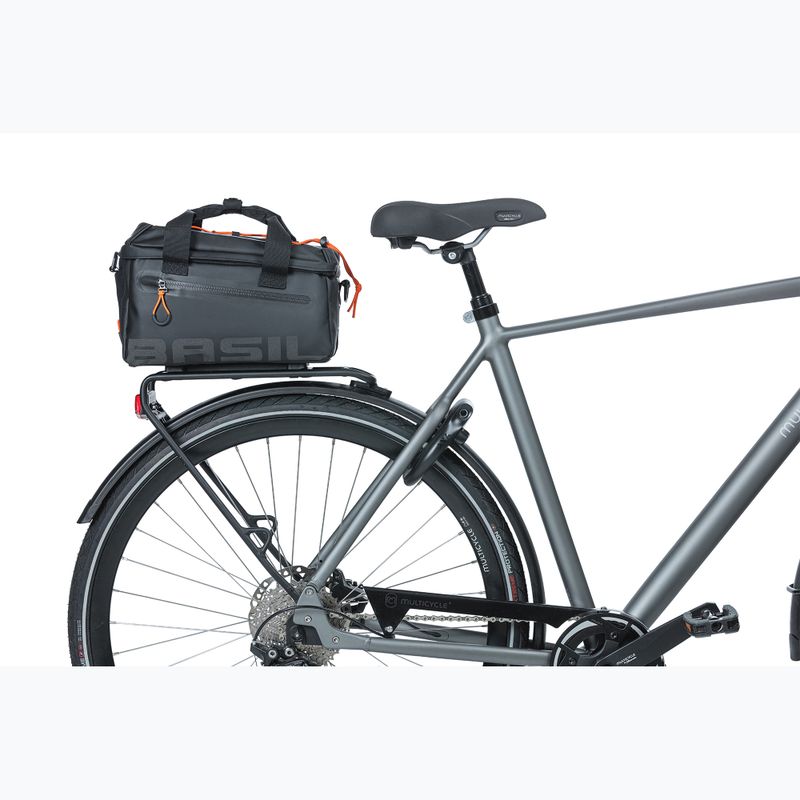 Bike carrier bag Basil Miles Tarpaulin MIK 7 l black/orange 7
