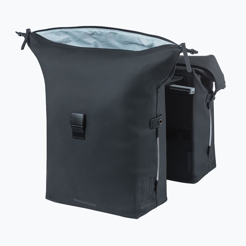 Basil Soho Nordlicht Double Bag bike pannier MIK 41 l black 4