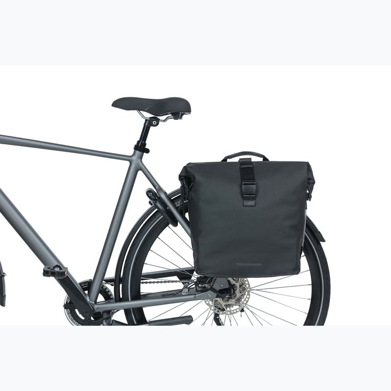 Basil Soho Nordlicht Double Bag bike pannier MIK 41 l black 6