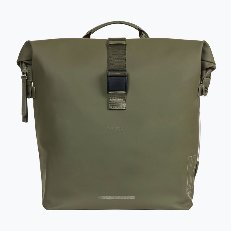 Basil Soho Nordlicht Double Bag MIK 41 l moss green bicycle pannier