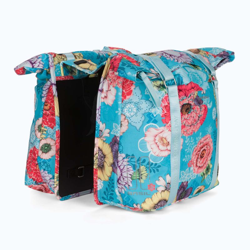 Basil Bloom Field bike panniers blue B-18156